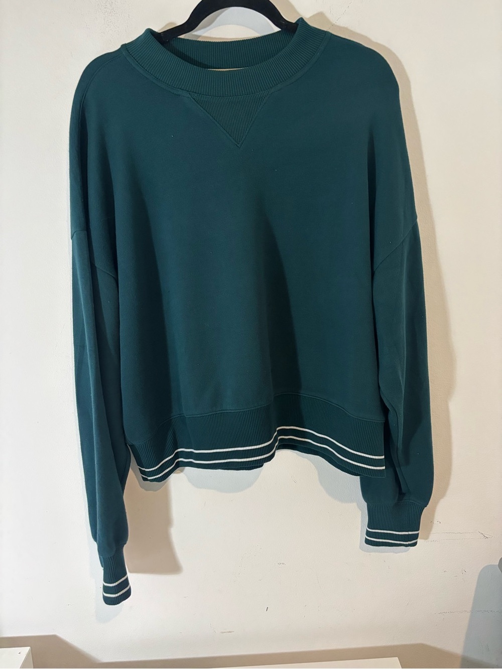 CALIA Women’s Medium Pique Scuba Crew Neck Sweatshirt Pullover Casual Athletic